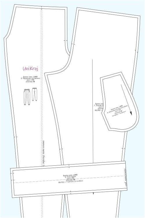 выкройка брюк