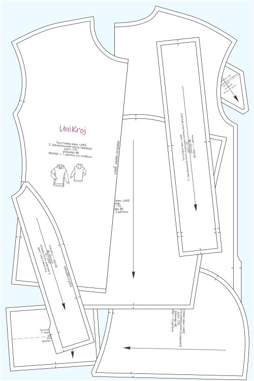 выкройка худи