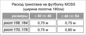 выкройка футболки Мосс
