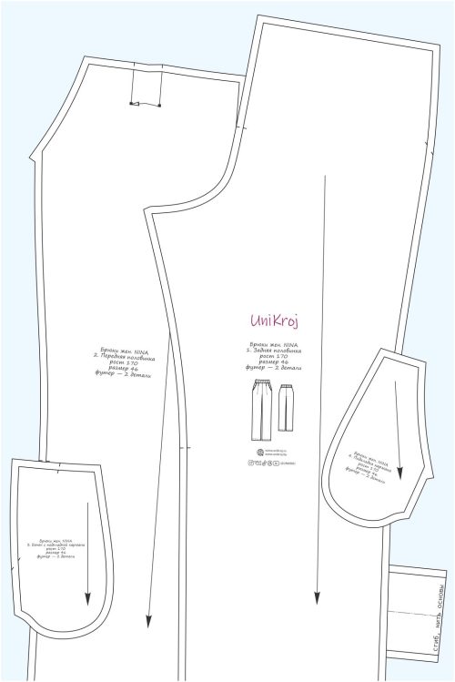 выкройка брюк