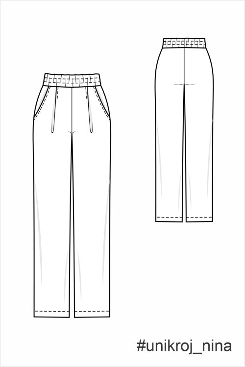 выкройка брюк