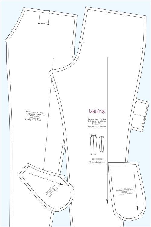 выкройка брюк