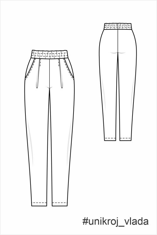 выкройка брюк
