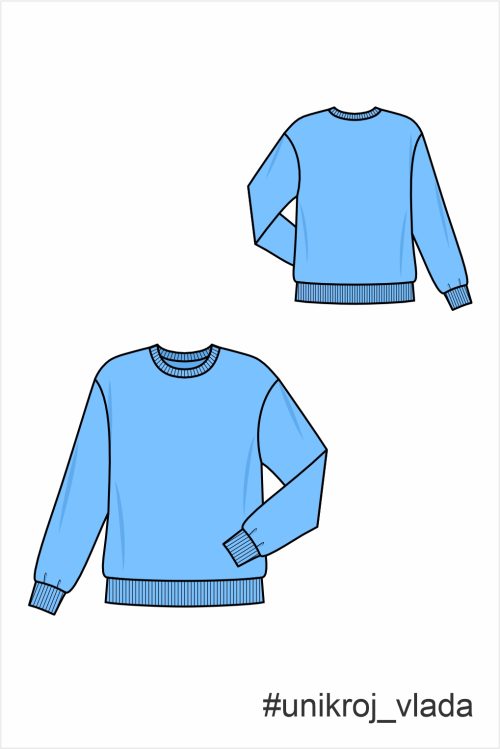 выкройка свитшота