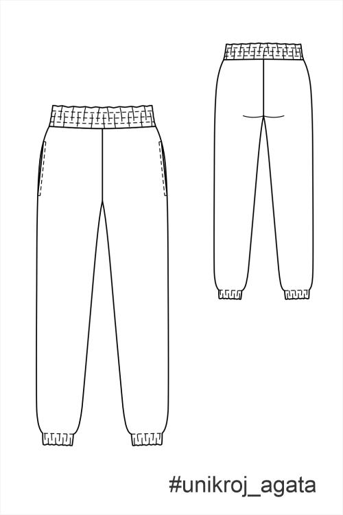 выкройка брюк АГАТА