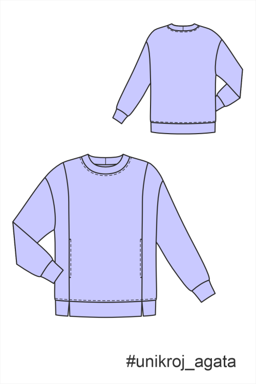выкройка свитшота Агата