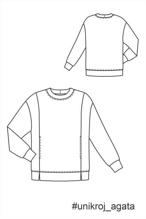 выкройка свитшота Агата