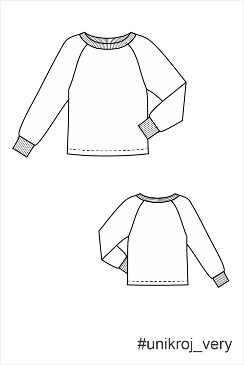 выкройка свитшота