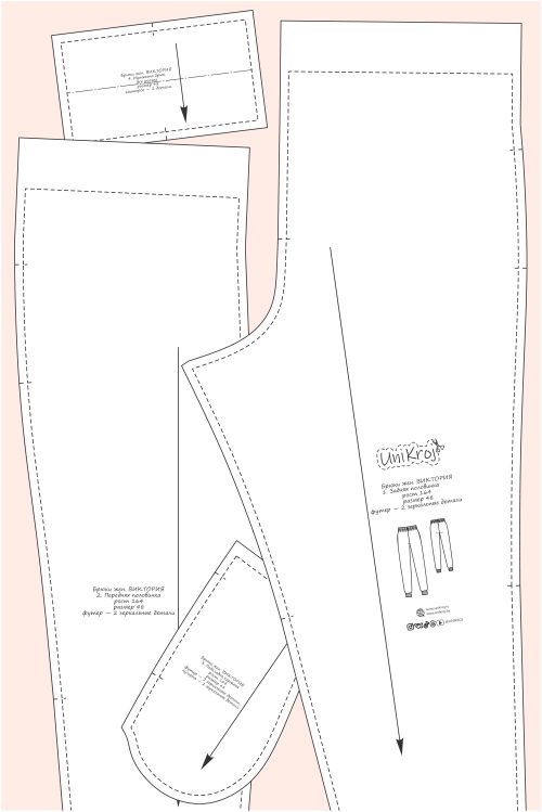 выкройка брюк