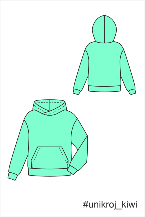 выкройка толстовки Киви