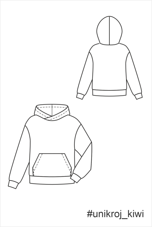 выкройка толстовки Киви