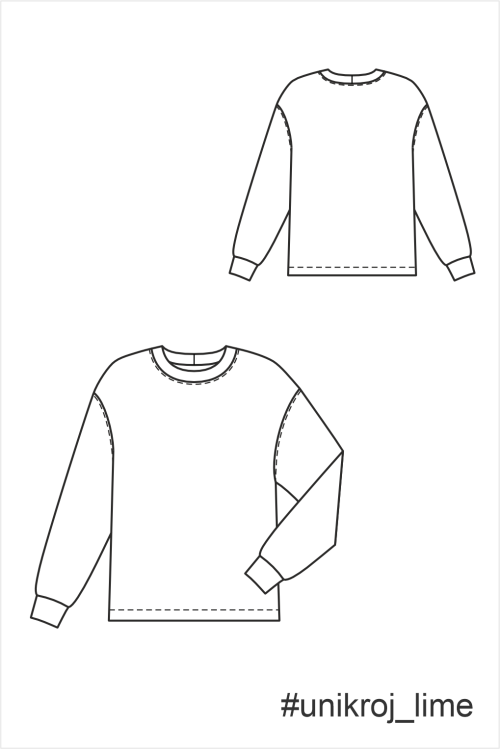 выкройка свитшота Лайм