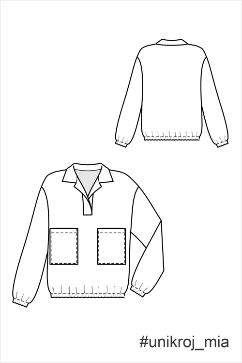 выкройка джемпера поло