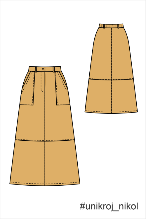 выкройка юбки