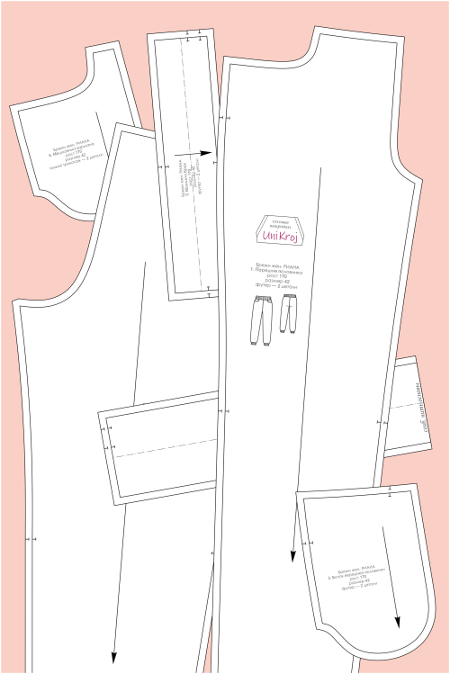 выкройка брюк Риана