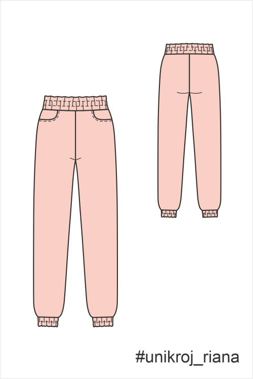 выкройка брюк Риана