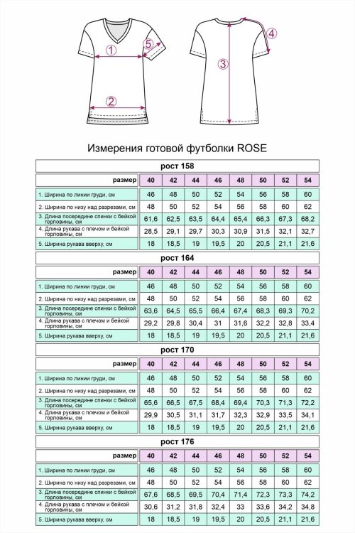 выкройка футболки Роуз