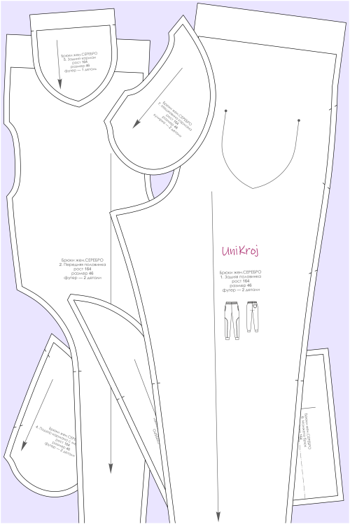 выкройка брюк