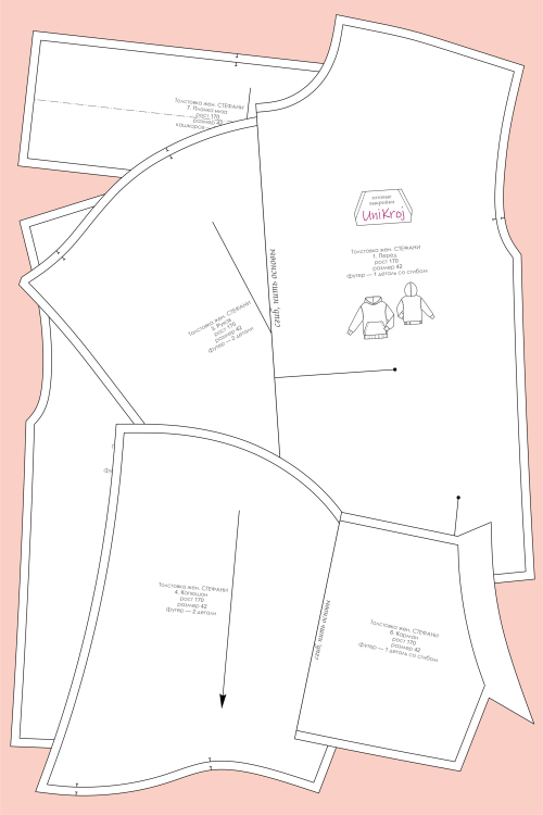 выкройка худи Стефани