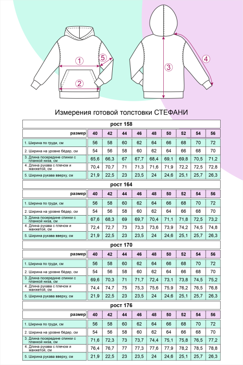 выкройка худи Стефани