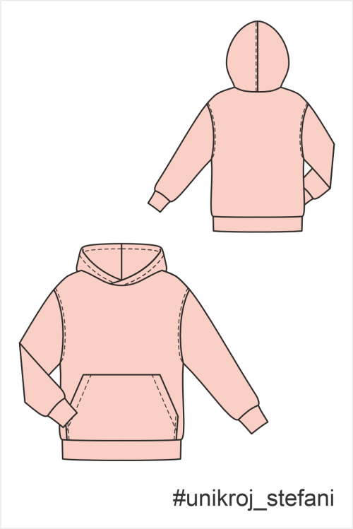 выкройка худи Стефани