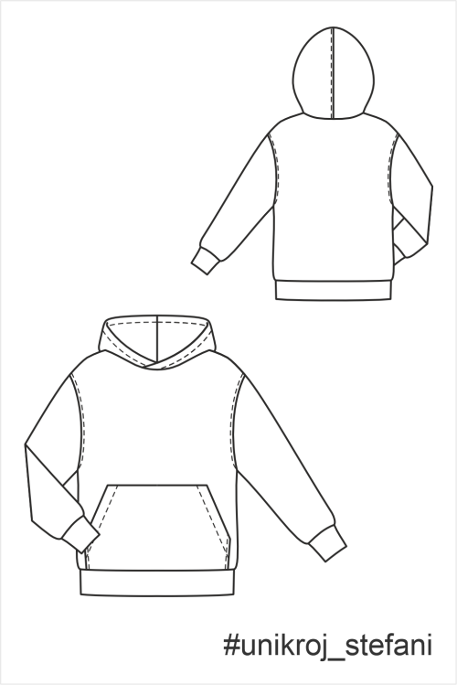 выкройка худи Стефани