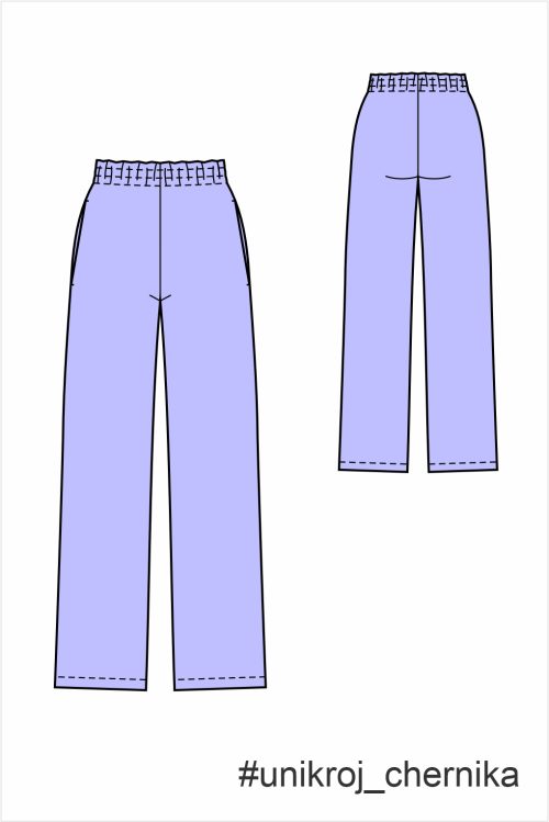 выкройка брюк палаццо