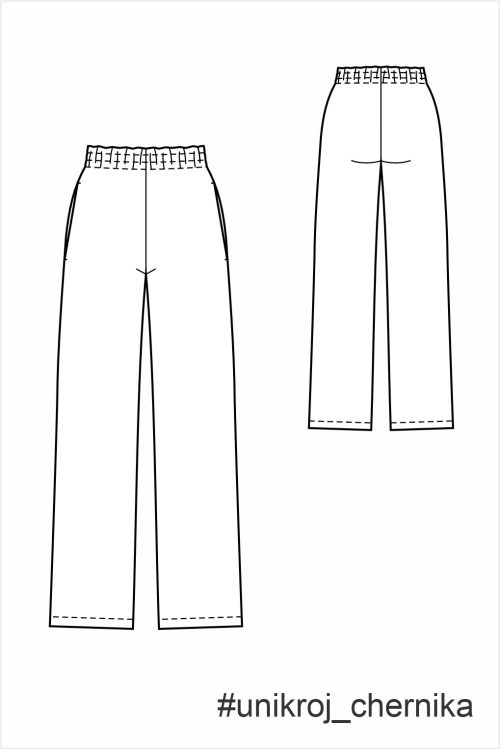 выкройка брюк женских