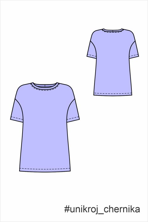 выкройка футболки женской