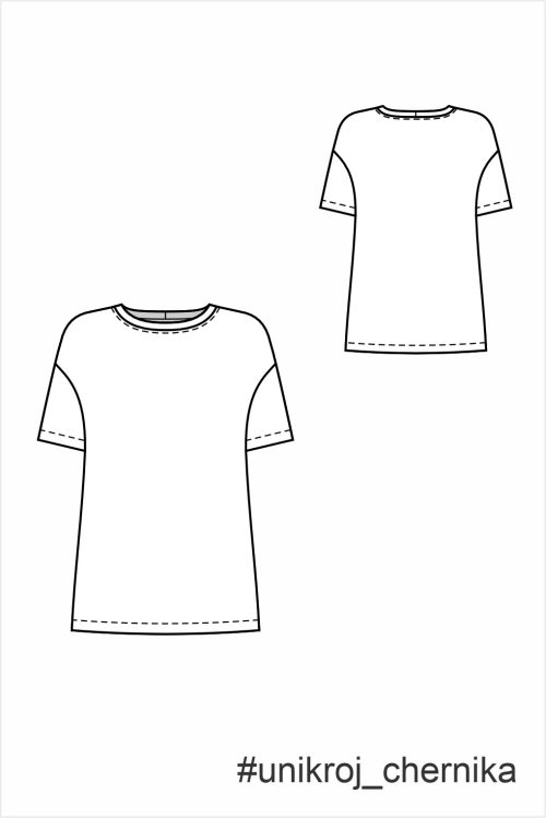 выкройка футболки женской