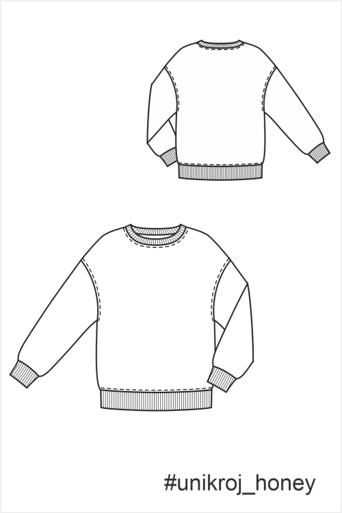 выкройка свитшота HONEY