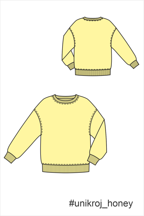 выкройка свитшота HONEY